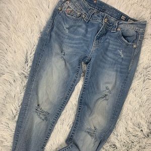 Miss me cropped cuffed skinny